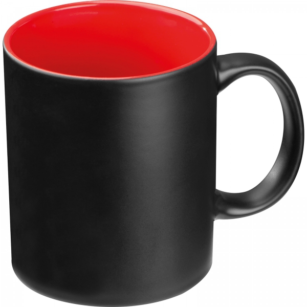 Kubek ceramiczny 300 ml P086538K czerwony