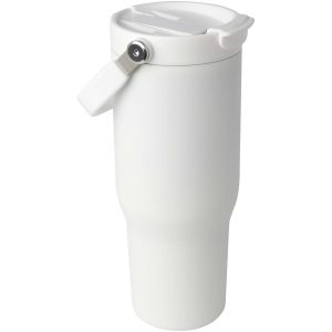 Kubek Bronx o pojemności 900 ml, z izolacją próżniową, wykonany ze recyklingowanej stali nierdzewnej z certyfikatem RCS i z miedzi, z wielofukncyjną zakrętką P109906C PFC-100864-W