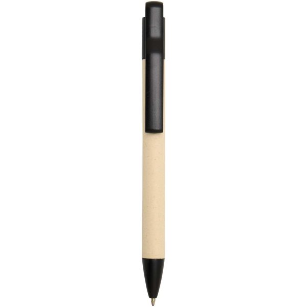 Liliana długopis z papieru trzcinowego (niebieski tusz) P121290C czarny
