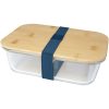 Pudełko śniadaniowe ze szkła Roby z bambusową pokrywką P075076C hale blue