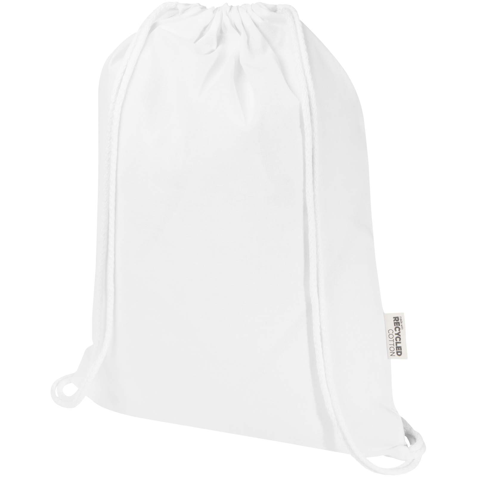 Oregon Blend torba ściągana sznurkiem z materiału materiału z recyklingu, 140 g/m², 5 l, posiadająca certyfikat GRS P121314C PFC-120761-W