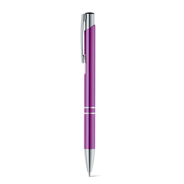 BETA. Aluminiowy długopis z klipsem P035530S purpurowy