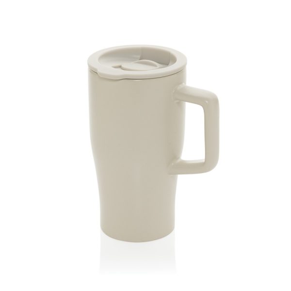 Ceramiczny kubek podrożny 490 ml P121359X szary
