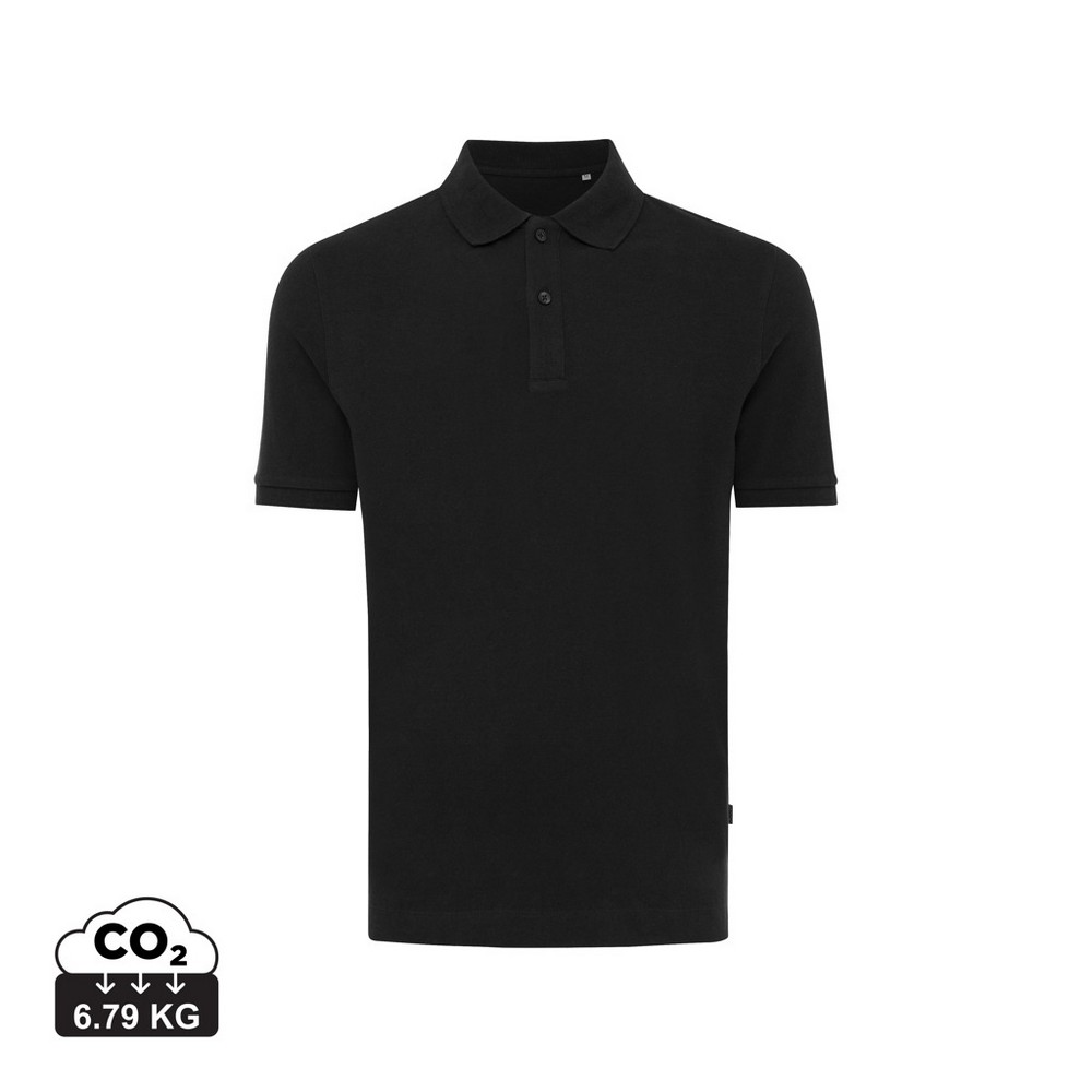 Koszulka polo z bawełny z recyklingu Iqoniq Yosemite P047461X AX-T9200-W