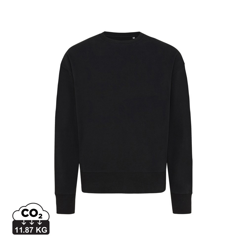 Luźna bluza z bawełny z recyklingu Iqoniq Kruger P047466X AX-T9302-W