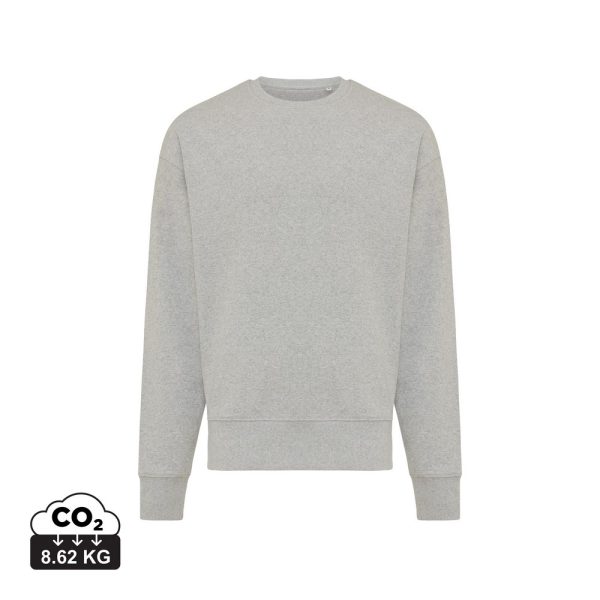 Luźna bluza z bawełny z recyklingu Iqoniq Kruger P047466X heather grey