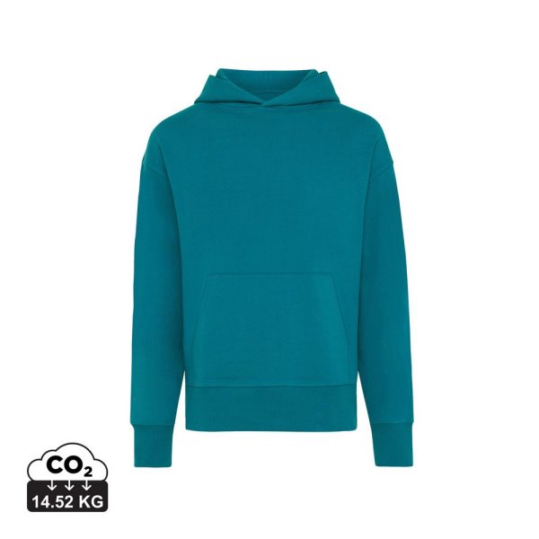 Luźna bluza z kapturem z bawełny z recyklingu Iqoniq Yoho P047471X patyna