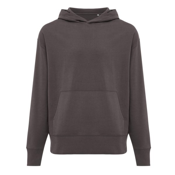 Luźna bluza z kapturem z bawełny z recyklingu Iqoniq Yoho P047471X szary