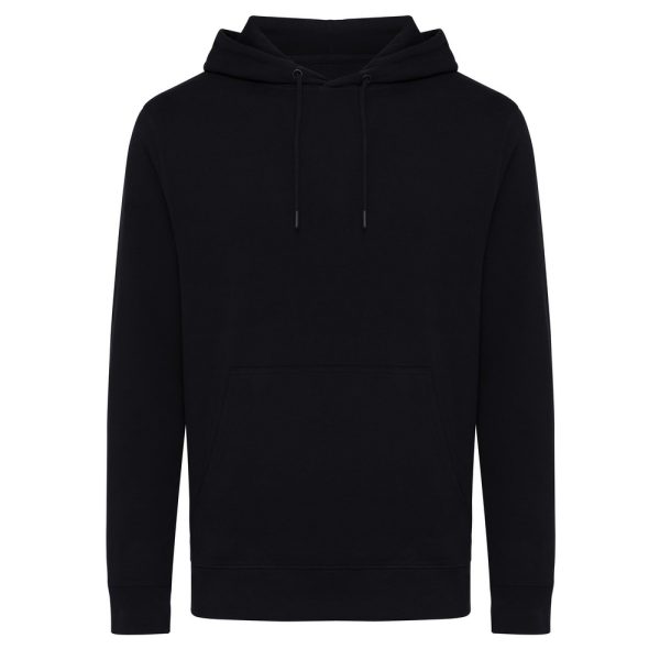 Lekka bluza z kapturem Iqoniq Rila, bawełna z recyklingu P054841X black