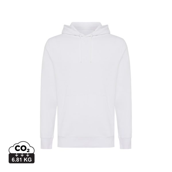 Lekka bluza z kapturem Iqoniq Rila, bawełna z recyklingu P054841X biały