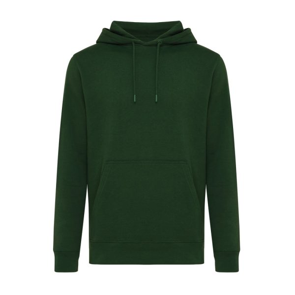 Lekka bluza z kapturem Iqoniq Rila, bawełna z recyklingu P054841X forest green
