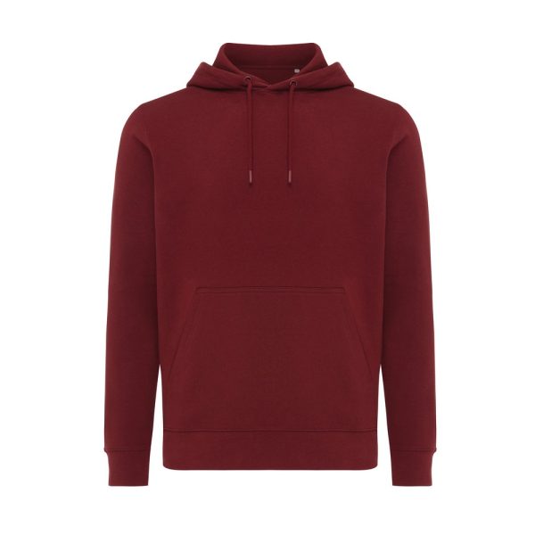 Lekka bluza z kapturem Iqoniq Rila, bawełna z recyklingu P054841X burgundy