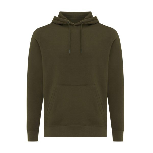 Lekka bluza z kapturem Iqoniq Rila, bawełna z recyklingu P054841X khaki