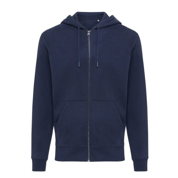 Bluza z kapturem z bawełny z recyklingu Iqoniq Abisko P051938X navy