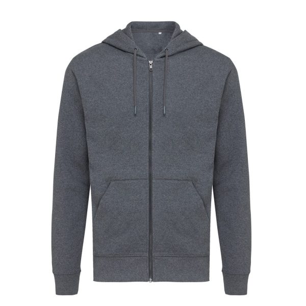 Bluza z kapturem z bawełny z recyklingu Iqoniq Abisko P051938X antracytowy