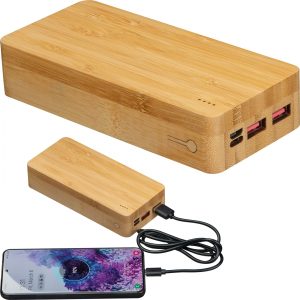 Power bank 20000 mAh bambusowy P085629K MC-396913-20000mah