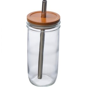 Szklanka z pokrywką i słomką 650 ml P087242K MC-384266-650ml