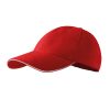 Czapka unisex Sandwich 6P P026007F czerwony