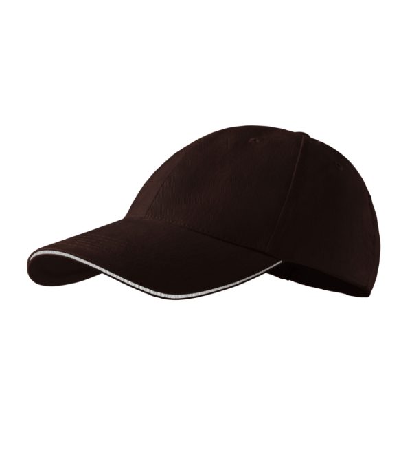 Czapka unisex Sandwich 6P P026007F kawowy