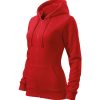 Bluza damska Trendy Zipper P025179F czerwony