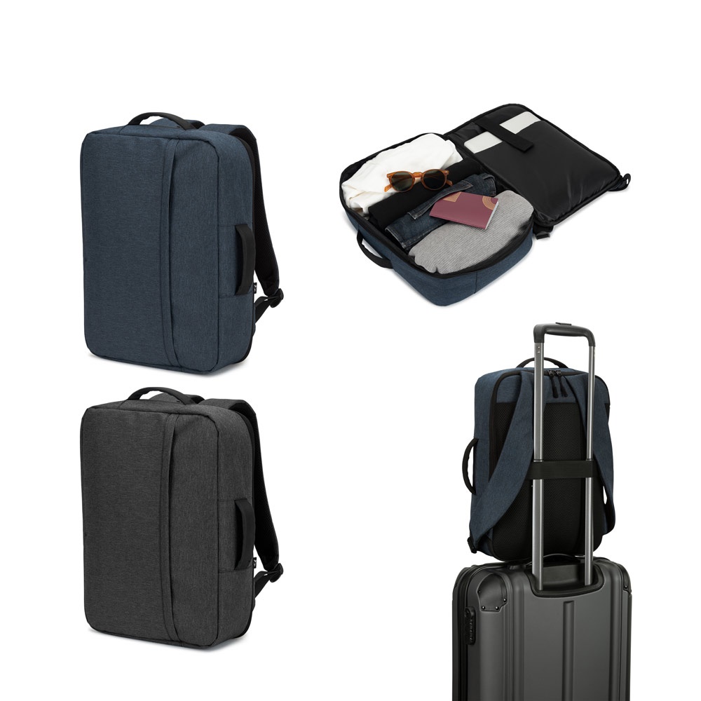 NIAMEY. 15. Plecak na laptopa 6" z poliestru z recyklingu o wysokiej gęstości 300D P122197S ST-92572-W