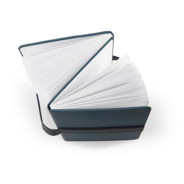 SANDERSON. Notatnik A5 z PU (50% z recyklingu) z dwoma blokami: stronami w linie i zwykłymi P122204S