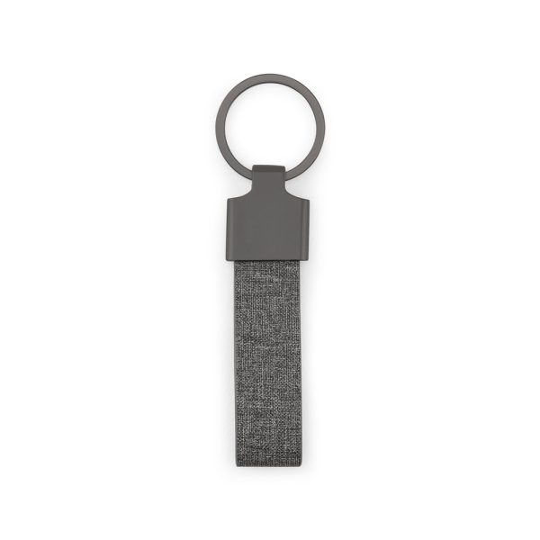 RAVEN. Prostokątny brelok do kluczy wykonany z metalu i makulatury (30% z recyklingu) P122235S