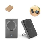 Bambusowy power bank 10000 mAh, ładowarka słoneczna P051868X AX-P322.399