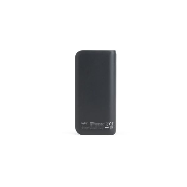 BECKER 20. Power bank 20 000 mAh z recyklingowanego ABS (100% rABS) z superszybką ładowarką bezprzewodową 15 W P122242S