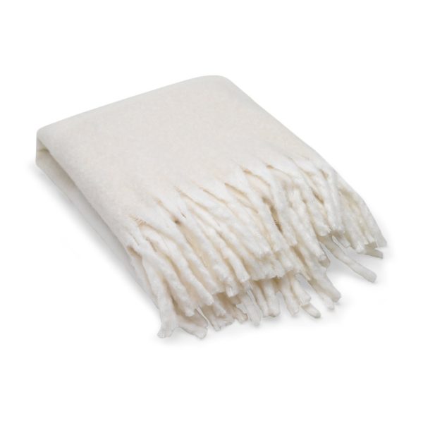 COMFY. Koc z poliestru pochodzącego z recyklingu (100% rPET) (300 g/m²), w dotyku przypominający moher P122257S beżowy