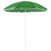 Parasol plażowy P122005D zielony / biały