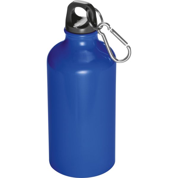 Bidon metalowy z karabińczykiem 500 ml P085685K niebieski