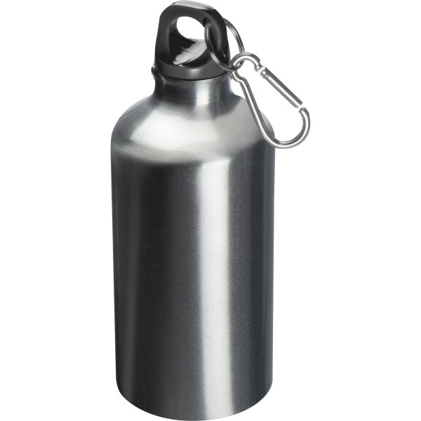 Bidon metalowy z karabińczykiem 500 ml P085685K szary