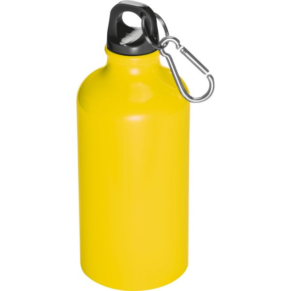 Bidon metalowy z karabińczykiem 500 ml P085685K żółty