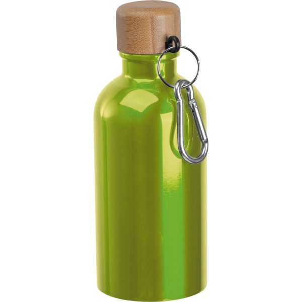 Butelka metalowa 400 ml P106671K jasnozielony
