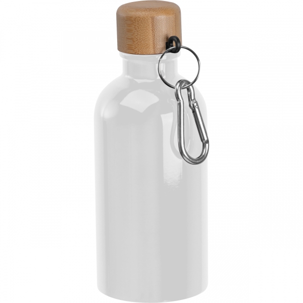 Butelka metalowa 400 ml P106671K biały