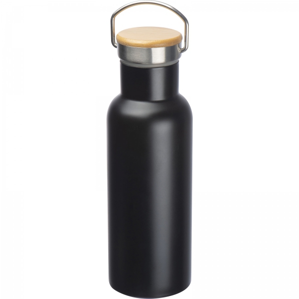 Butelka stalowa termiczna 500 ml P086348K czarny