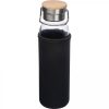Butelka szklana z pokrowcem 600 ml P086996K czarny