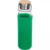 Butelka szklana z pokrowcem 600 ml P086996K zielony