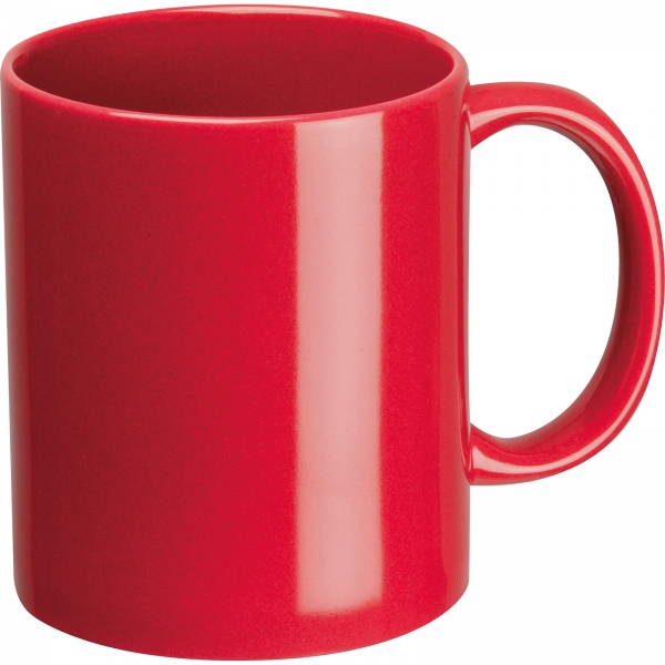 Kubek ceramiczny 300 ml P087124K czerwony