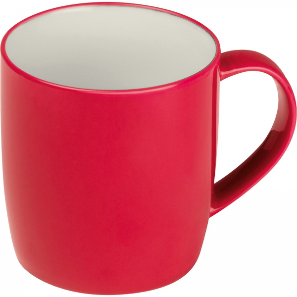 Kubek ceramiczny 300 ml P085309K czerwony