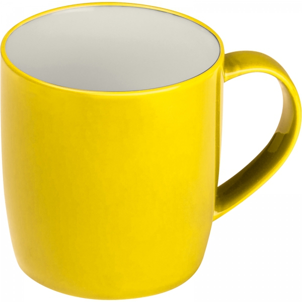 Kubek ceramiczny 300 ml P085309K żółty
