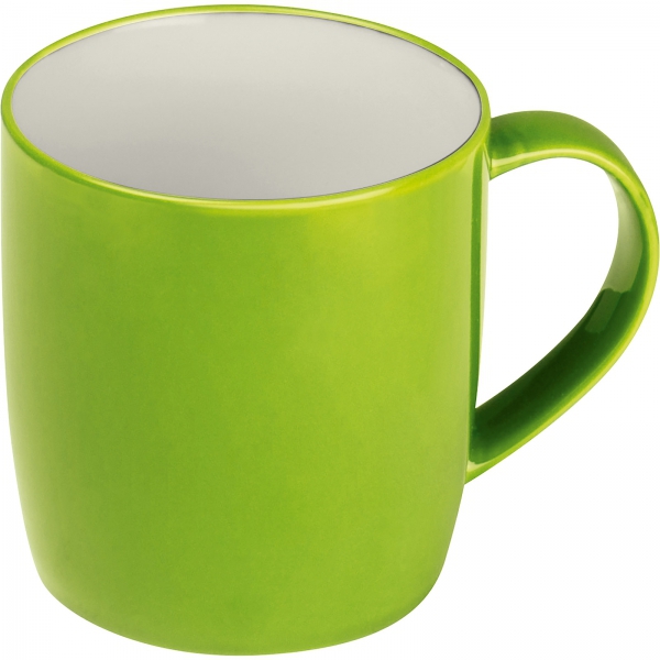 Kubek ceramiczny 300 ml P085309K jasnozielony