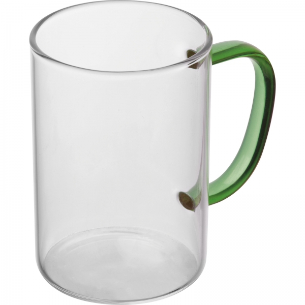 Kubek szklany 250 ml P086641K zielony