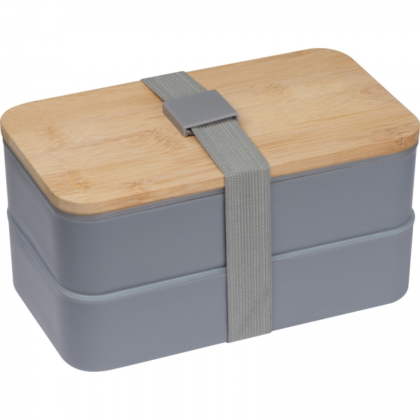 Lunch box ze sztućcami 600 ml P086807K MC-82531-W