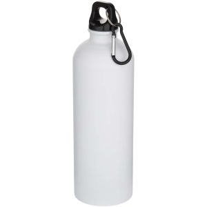 Oregon butelka na wodę o pojemności 750 ml z karabińczykiem i jednowarstwową ścianką ze stali nierdzewnej, posiadająca certyfikat RCS P123100C PFC-100872-W