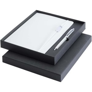 Legato Elegance zestaw notatnik A5 w twardej okładce z długopisem żelowym P123139C PFC-106258-W
