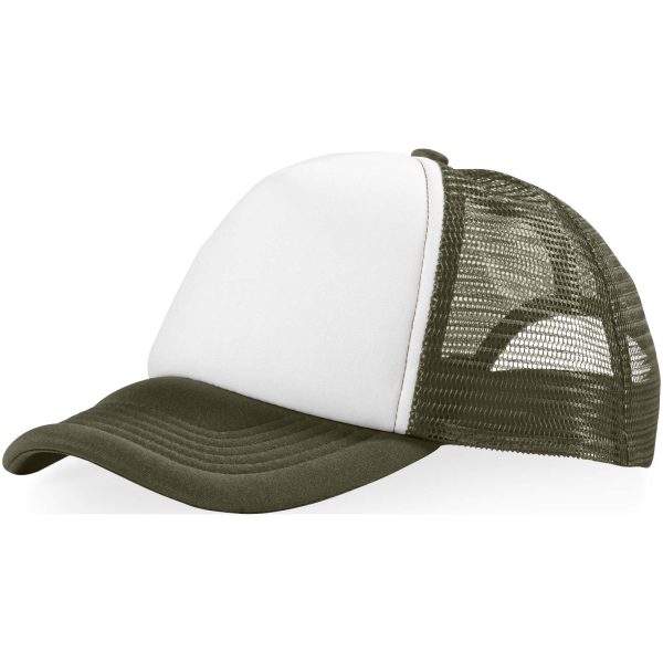 Czapka 5-panelowa Trucker P068381C leśny zielony / biały