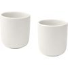 Male kubki ceramiczne o pojemności 200 ml - zestaw 2 sztuk P123312C biały