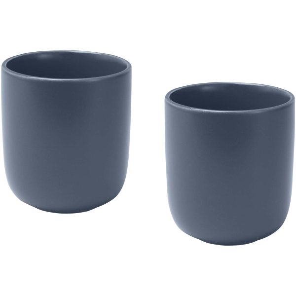 Male kubki ceramiczne o pojemności 200 ml - zestaw 2 sztuk P123312C hale blue